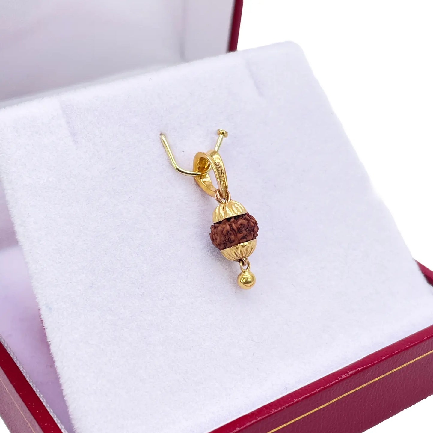 22ct Yellow Gold Handmade Rudraksha Small Pendant 