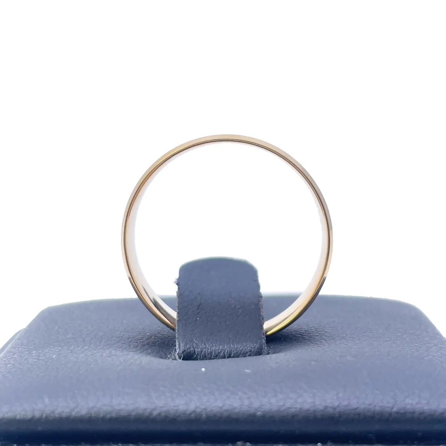 22ct Yellow Gold Matte Finish & Bevelled Edges Men's Wedding Band 6mm 