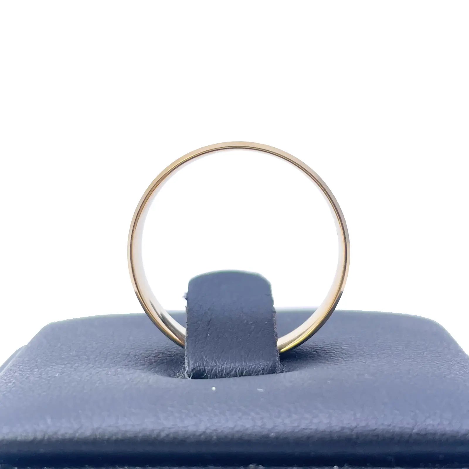 22ct Yellow Gold Matte Finish & Bevelled Edges Men's Wedding Band 6mm 