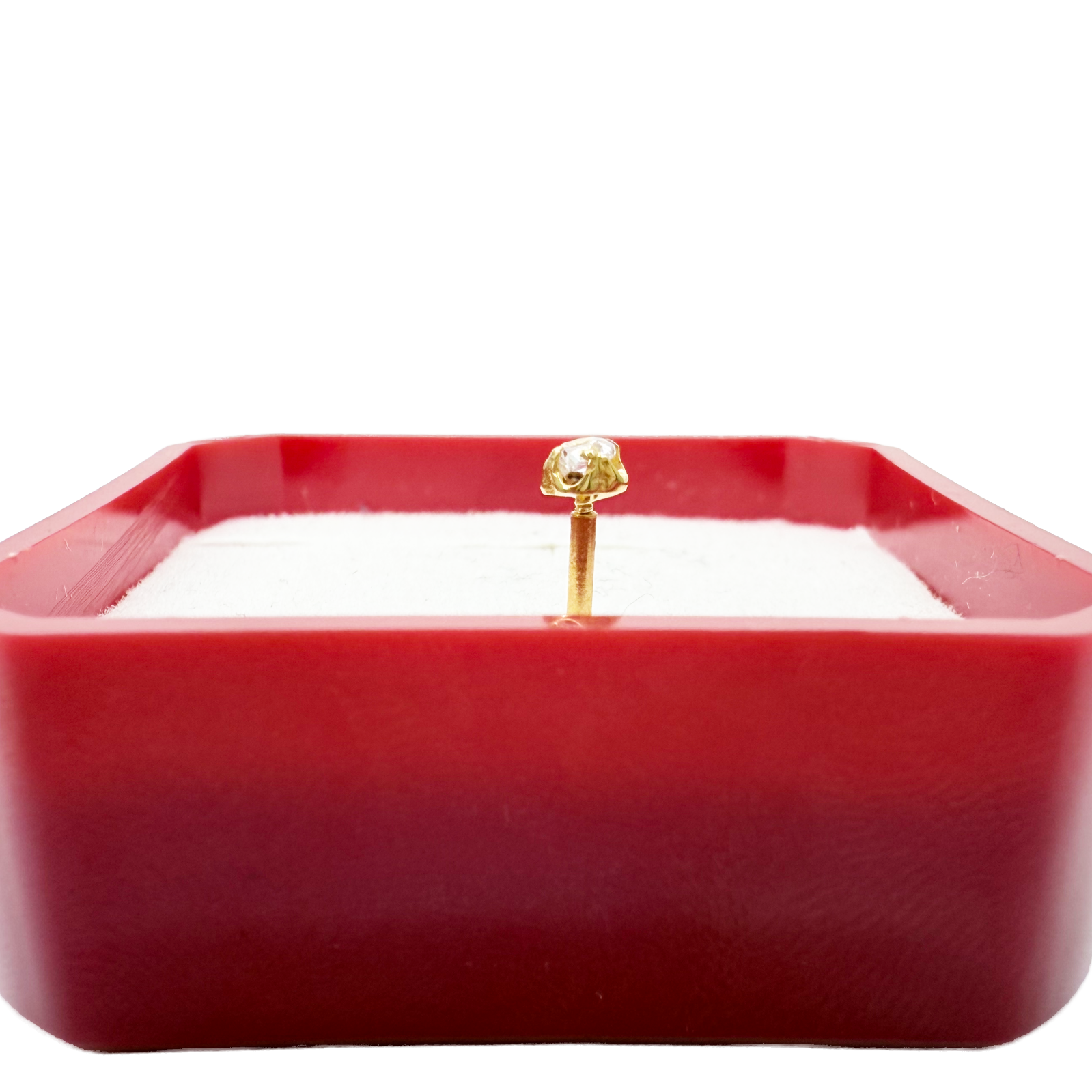 22ct Yellow Gold Nose Stud/Pin, Tragus, Helix Or 2nd Lobe Stud 2.5mm Width 