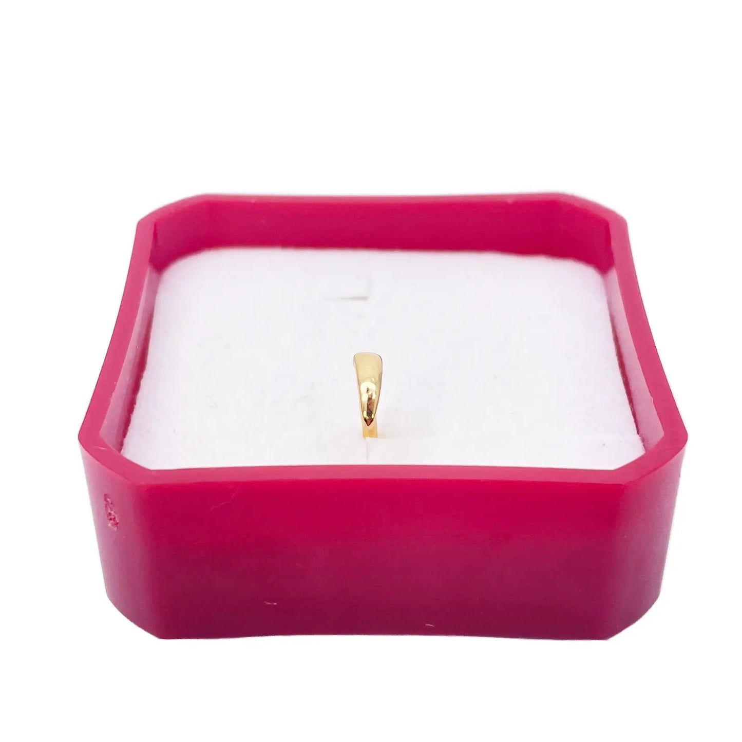 22ct Yellow Gold Plain High Polished Nose Stud/Pin 6mm Length 