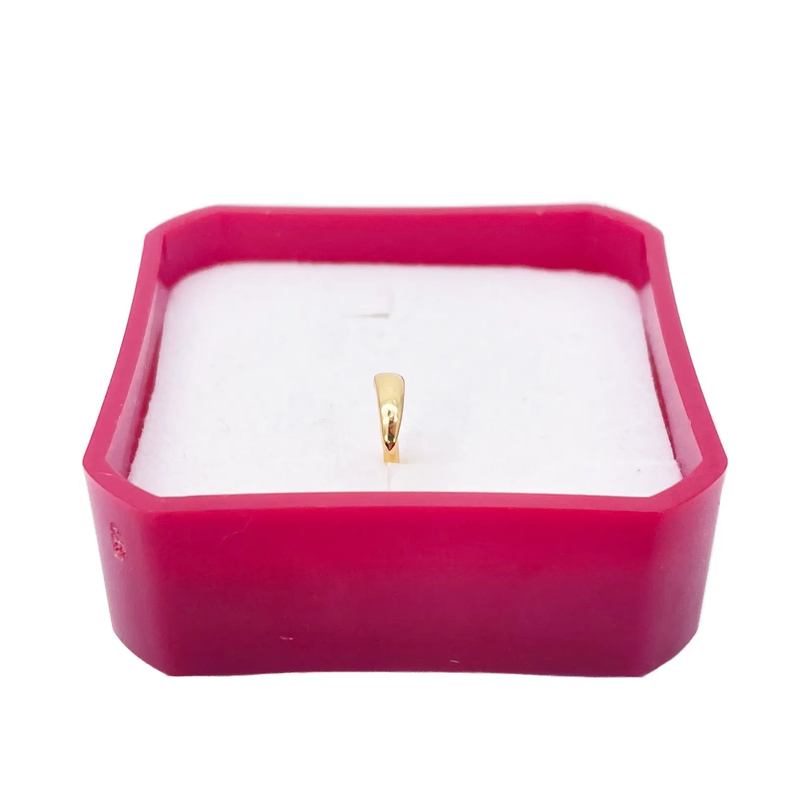 22ct Yellow Gold Plain High Polished Nose Stud/Pin 6mm Length 