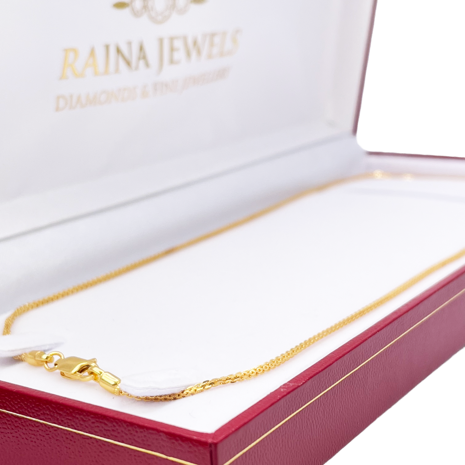 22ct Yellow Gold Solid Double Cable Trace Chain Necklace 20.5 Inches 1.2mm Width 