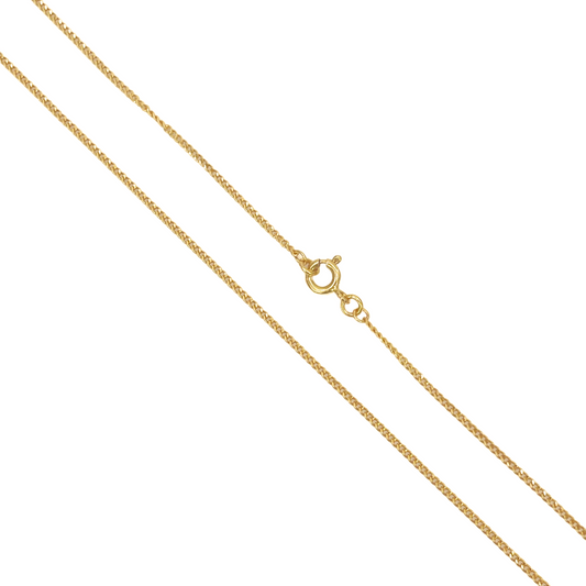 22ct Yellow Gold Diamond Cut Curb Chain 4.39gm, 22 inches