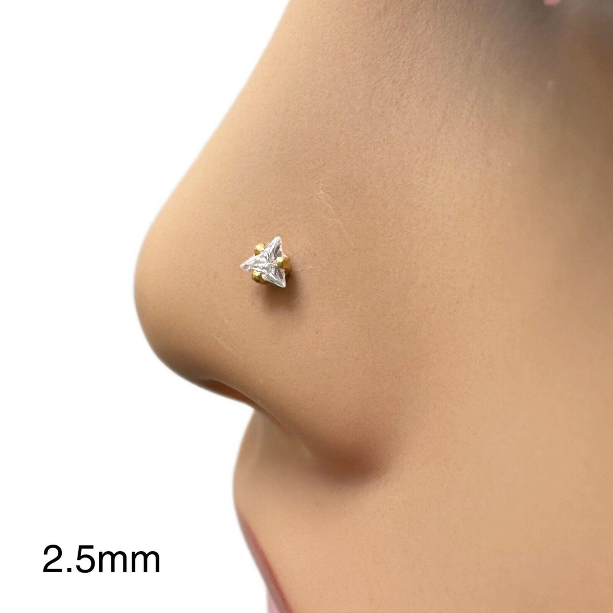 22ct Yellow Gold Round Bezel Children's Stud Earrings 2.5-4.5mm