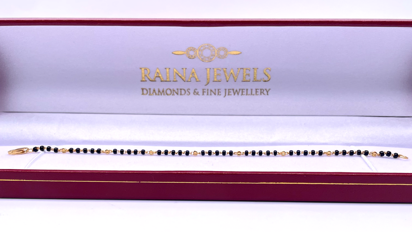 22ct Yellow Gold Mangalsutra Bracelet 6.5'' inches