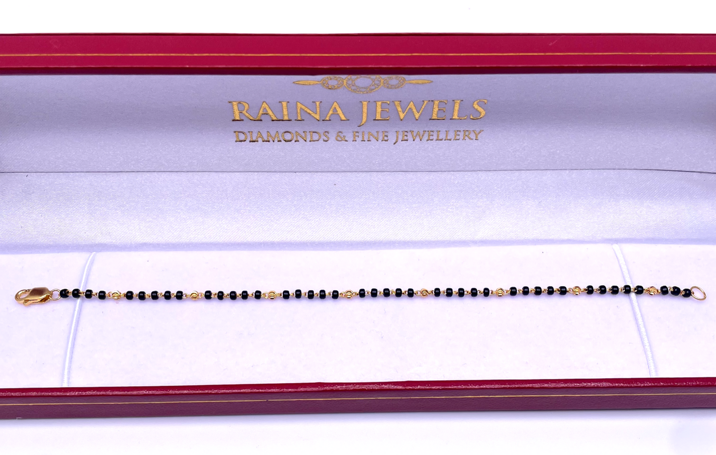 22ct Yellow Gold Mangalsutra Bracelet 6.5'' inches