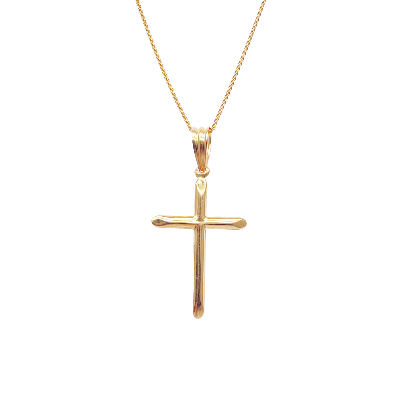 22ct Yellow Gold High Polished Cross Pendant 0.5gm