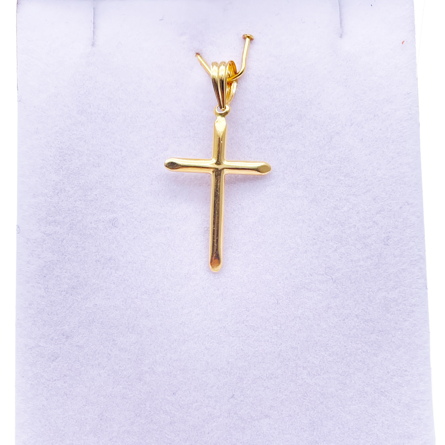 22ct Yellow Gold High Polished Cross Pendant 0.5gm