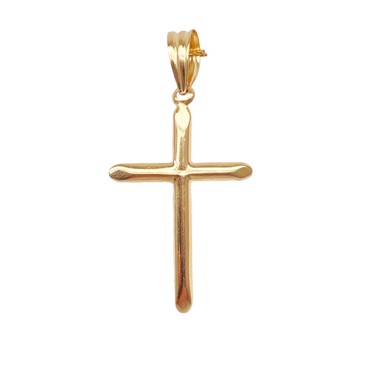 22ct Yellow Gold High Polished Cross Pendant 0.5gm