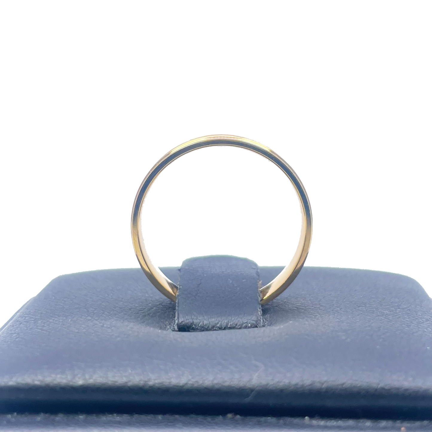 22ct Yellow Gold High Polished Edge & Matte Middle Women's Wedding Band 4mm  Diamond Bracelets