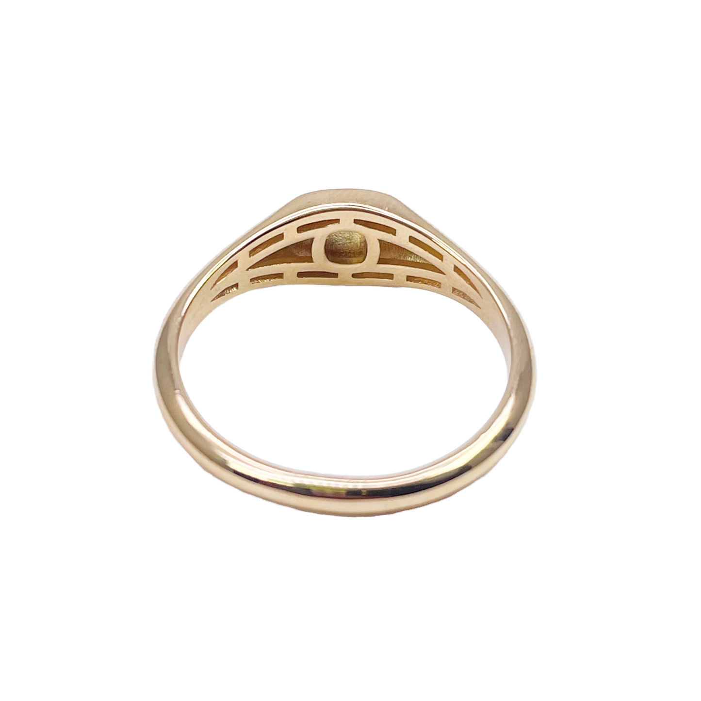 22ct Yellow Gold High Polished Square Men's Signet Ring