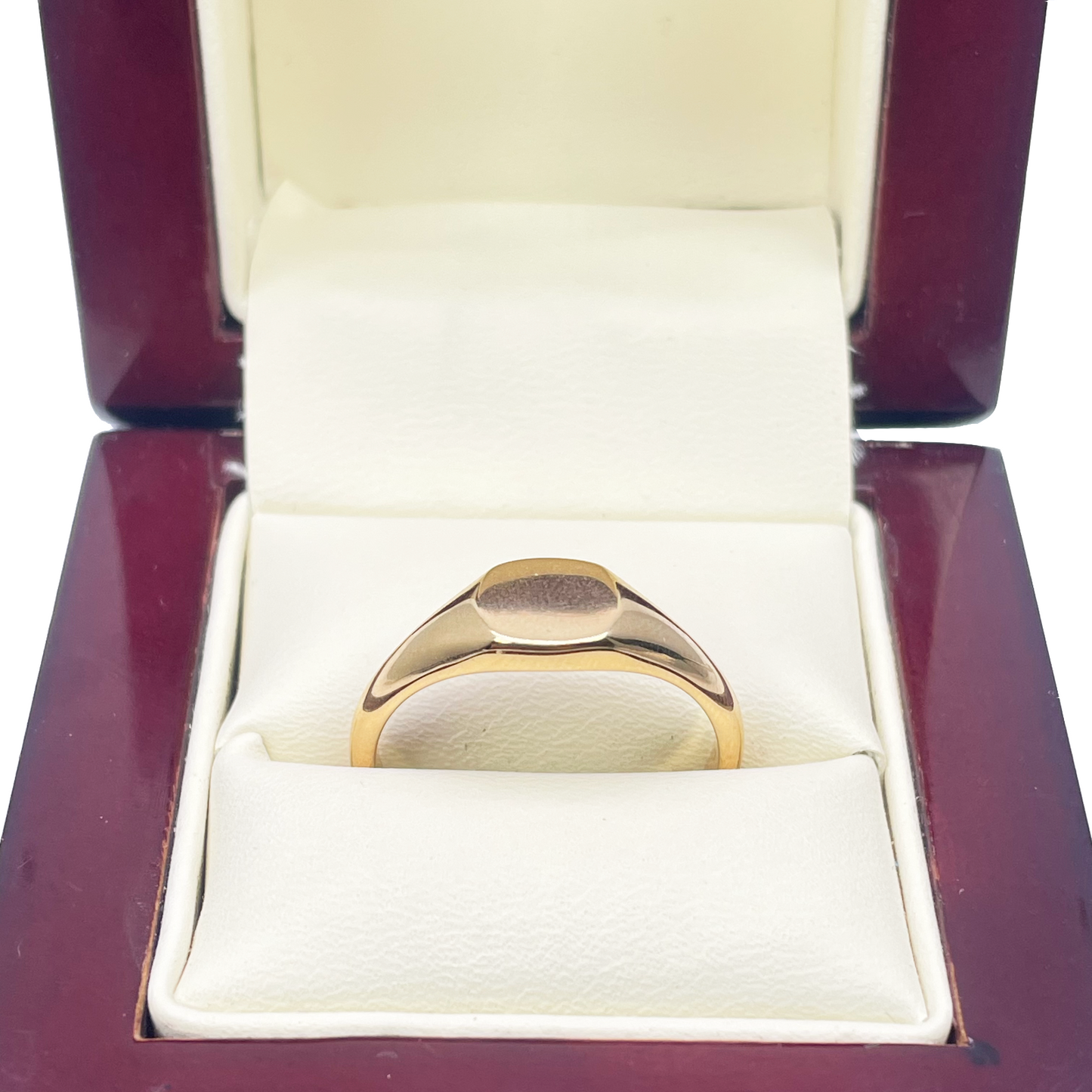 22ct Yellow Gold High Polished Square Men's Signet Ring