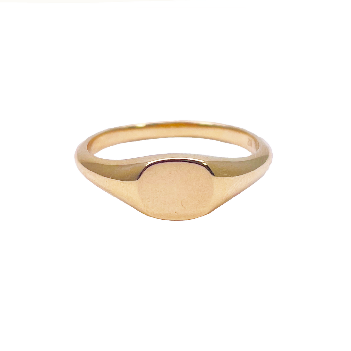 22ct Yellow Gold High Polished Square Men's Signet Ring