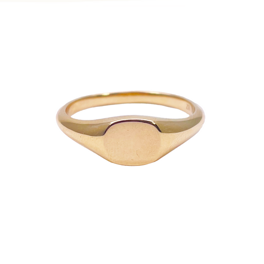 22ct Yellow Gold High Polished Square Men's Signet Ring