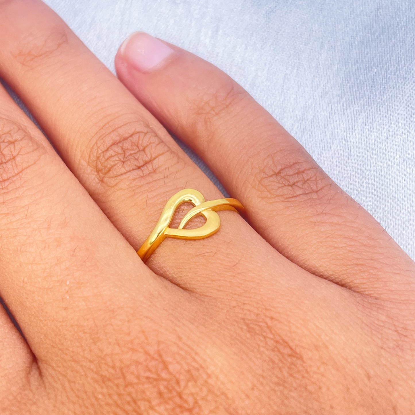 22ct Yellow Gold Polished & Matt Minimalist Designed Ring