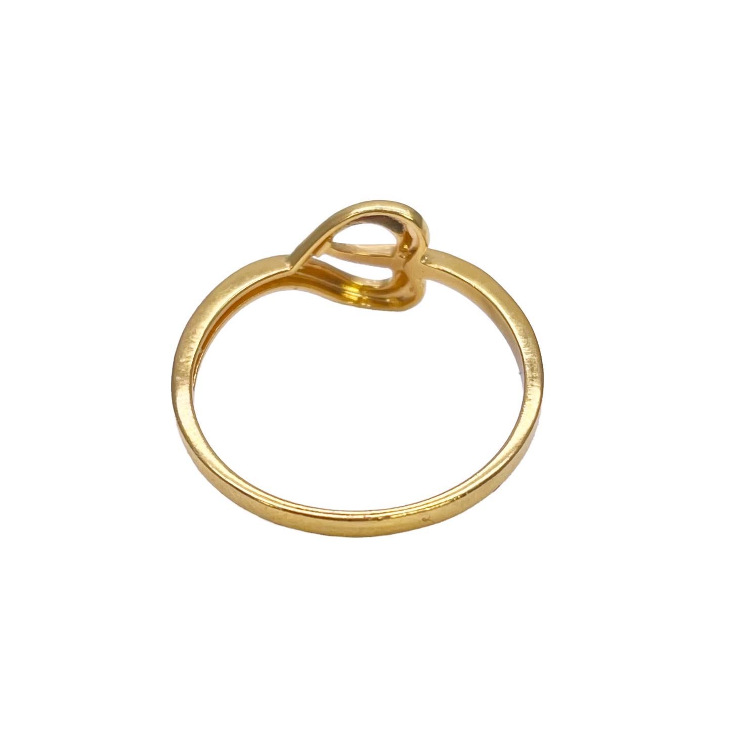 22ct Yellow Gold Polished & Matt Minimalist Designed Ring