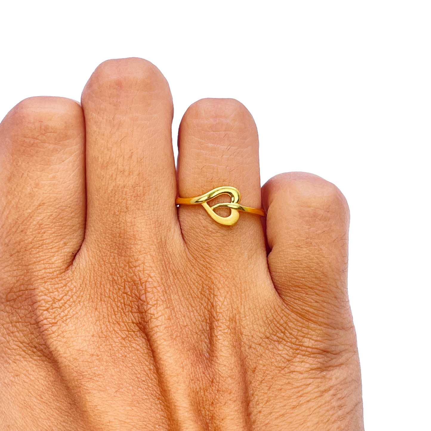 22ct Yellow Gold Polished & Matt Minimalist Designed Ring