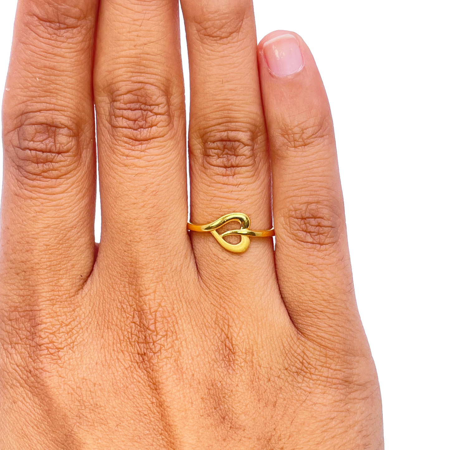 22ct Yellow Gold Polished & Matt Minimalist Designed Ring