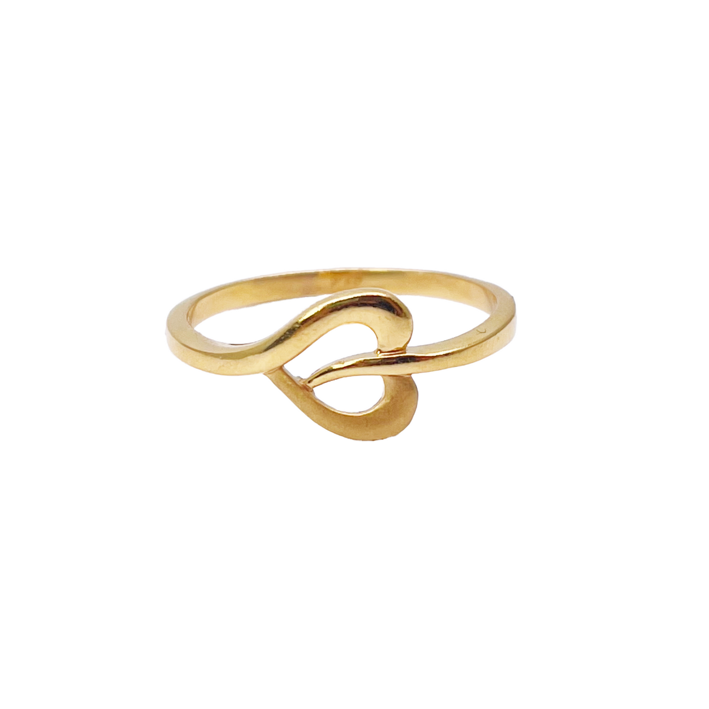 22ct Yellow Gold Polished & Matt Minimalist Designed Ring