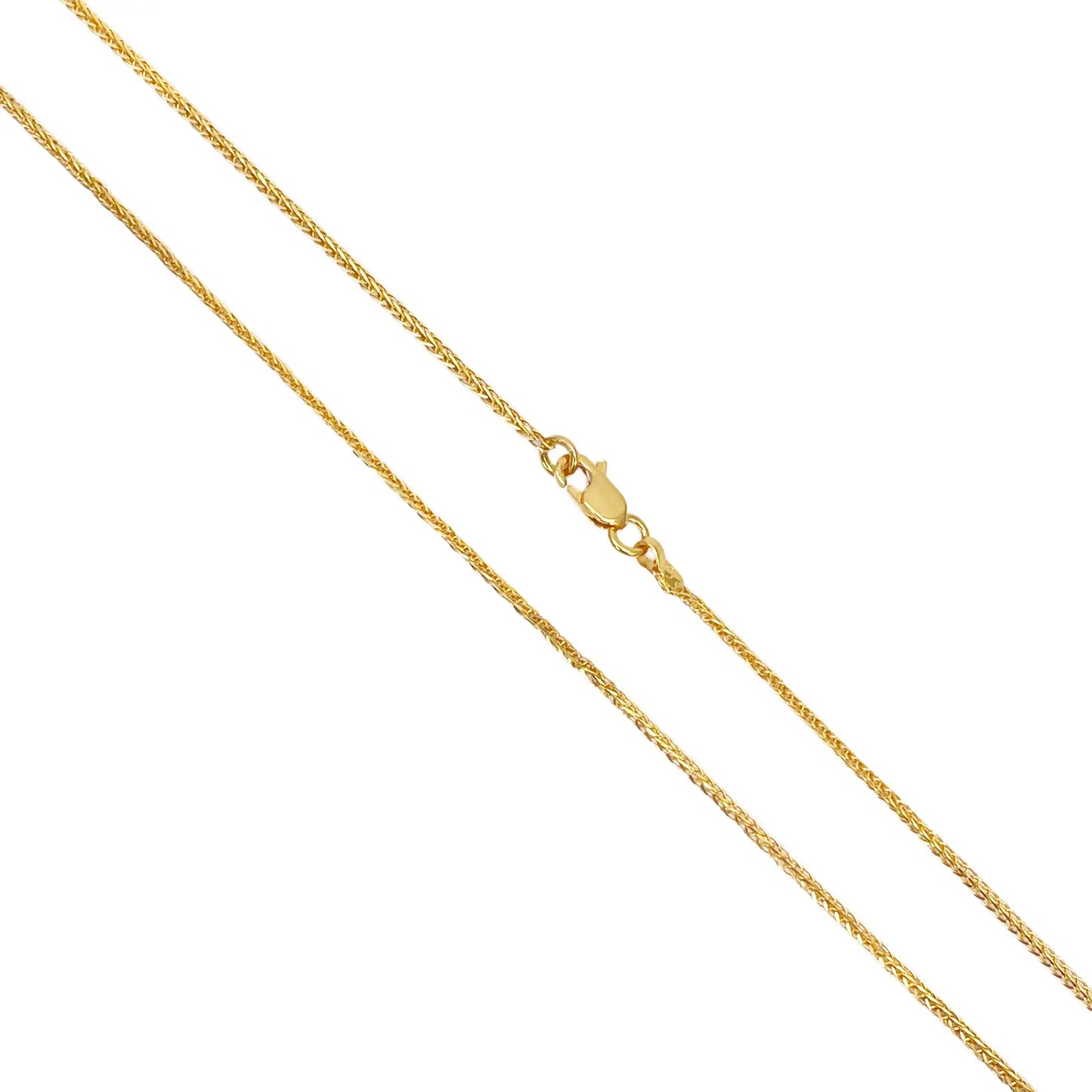 22ct Yellow Gold Chain Necklace 18 inches 1.3mm Width 