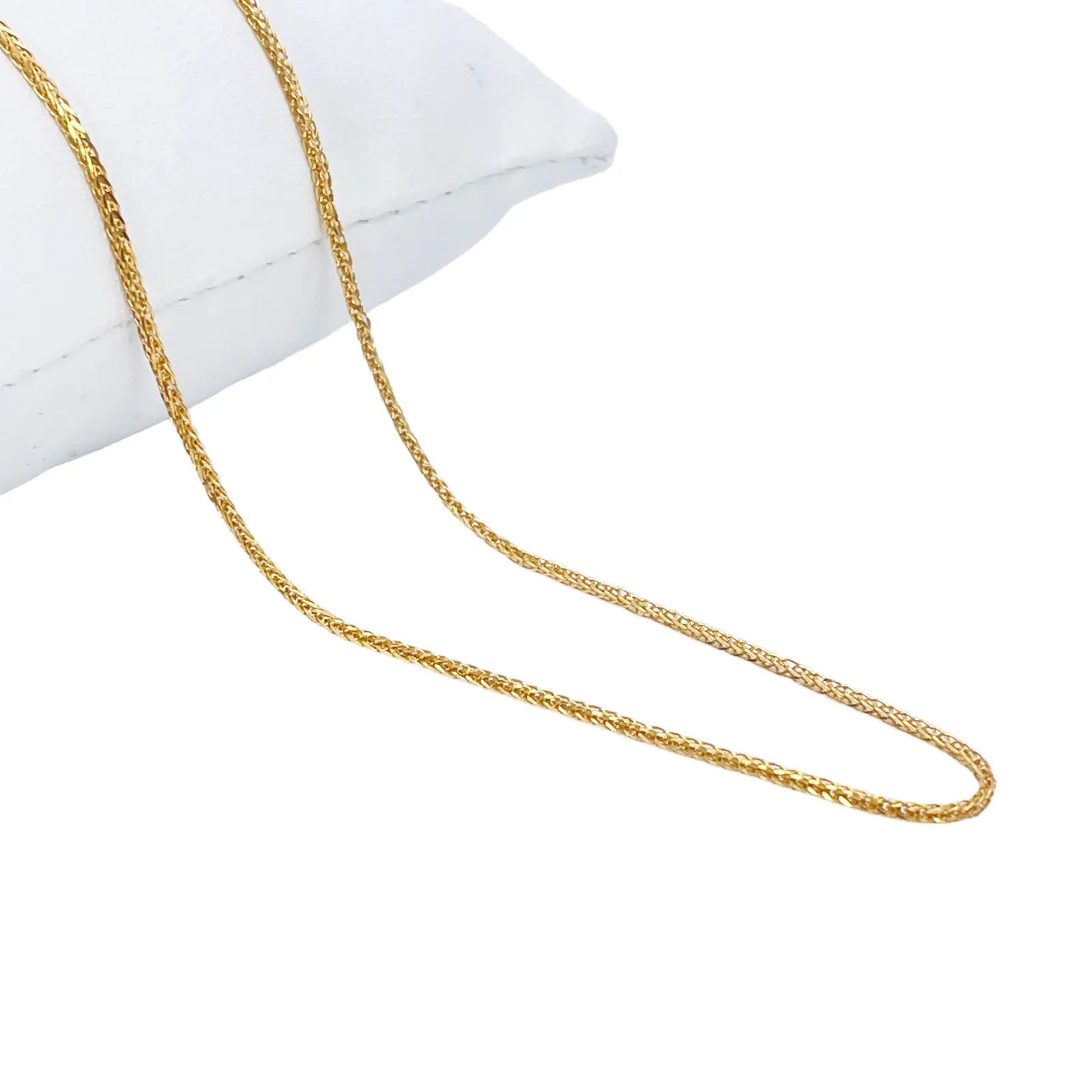 22ct Yellow Gold Chain Necklace 18 inches 1.3mm Width 