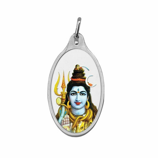 999.9 Pure Silver 5 Grams Coloured Shankar / Shiva Pendant Sealed Pack