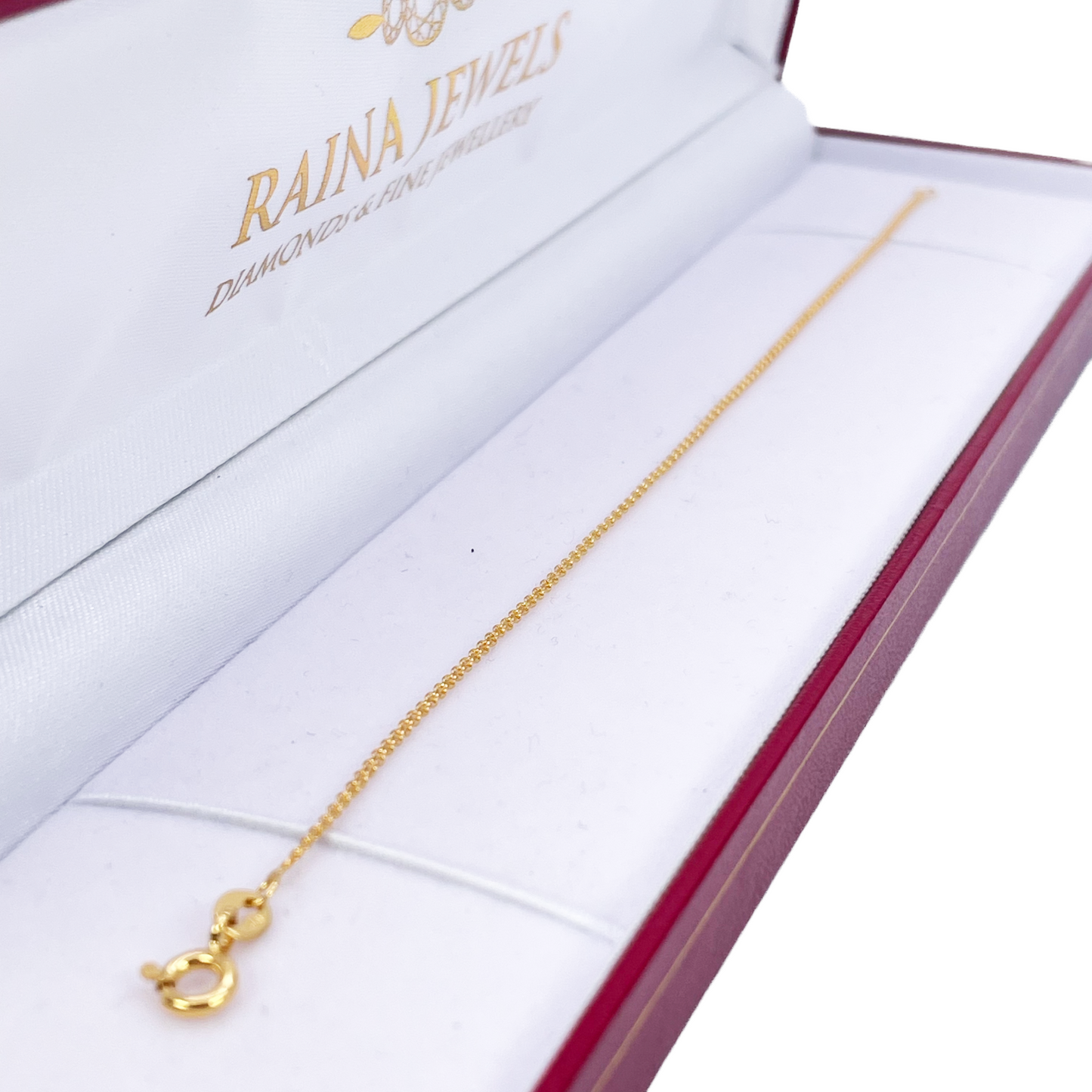 22ct Yellow Gold Flat High Polished Thin Minimalist Bracelet 7'' inch 2.1mm