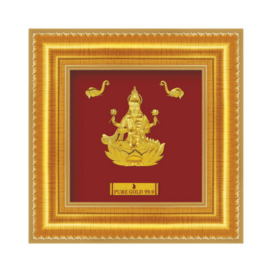 24ct Pure Gold Leaf Lakshmi Frame 13.9 x 13.9cm 