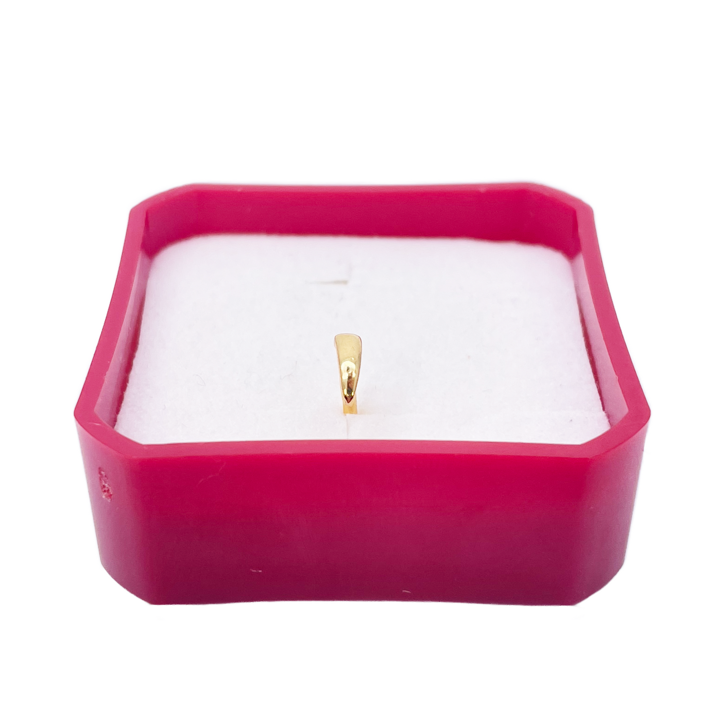 22ct Yellow Gold Plain High Polished Nose Stud/Pin 6mm Length