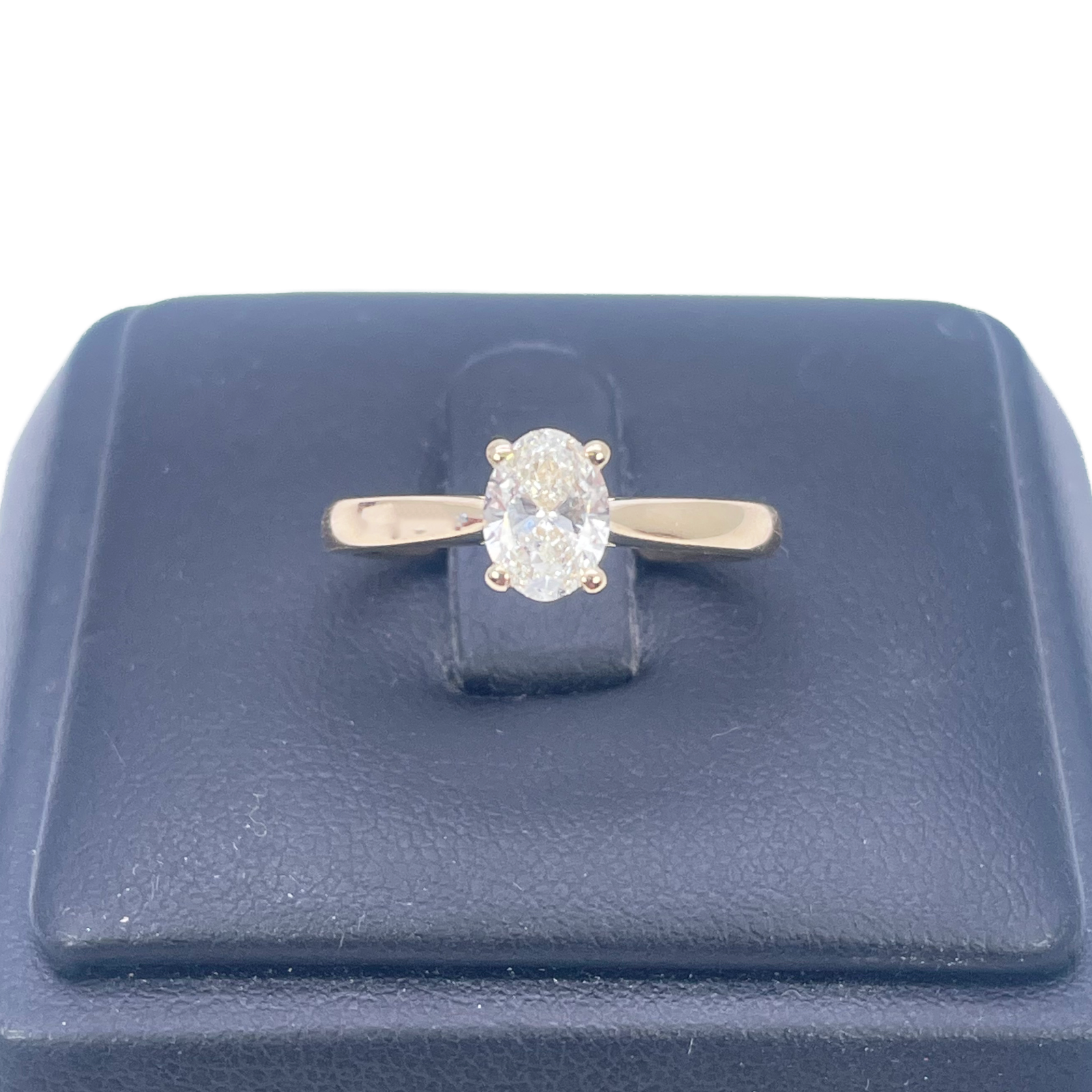 Oval Cut Natural Diamond Solitaire Engagement Ring 0.70ct GIA Certified 