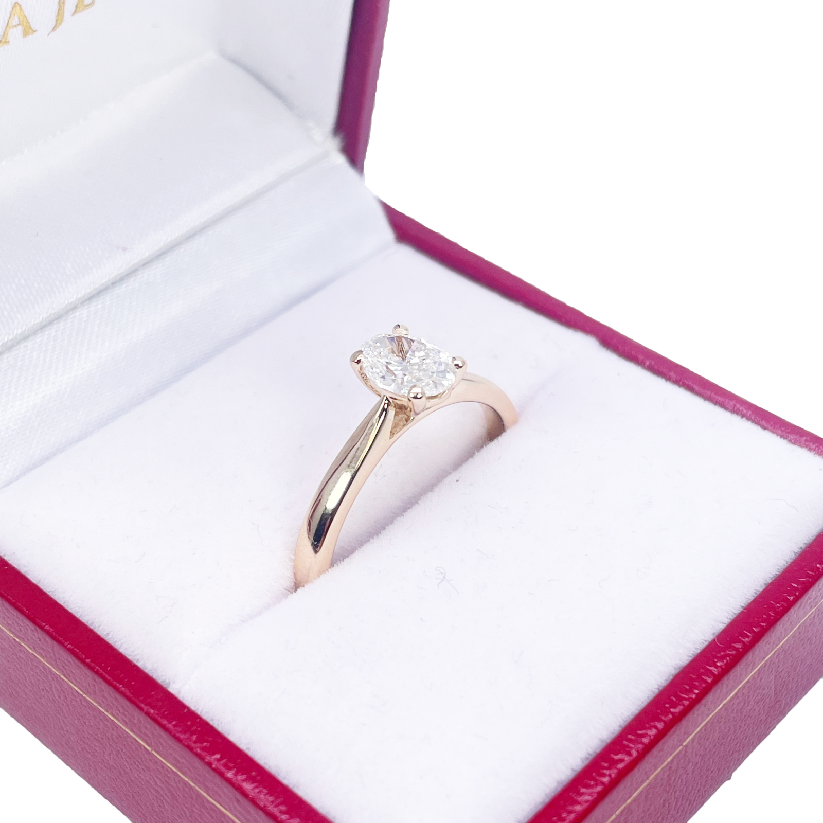 Oval Cut Natural Diamond Solitaire Engagement Ring 0.70ct GIA Certified 