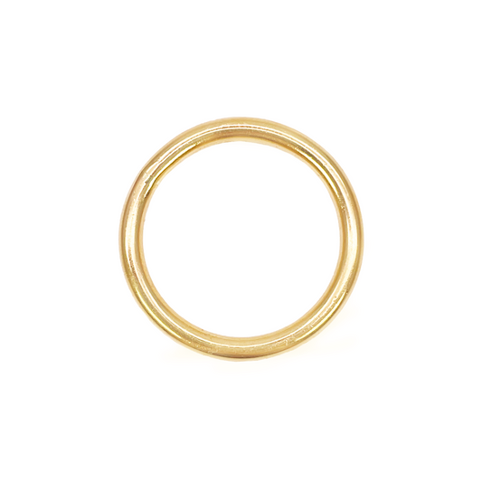 22ct Yellow Gold Plain High Polished Wire Band Ring 2.5mm