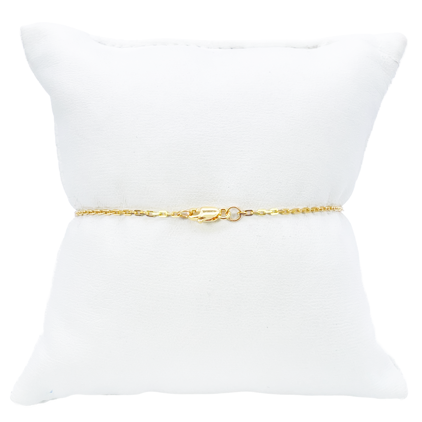 22ct Gold Beaded Bracelet Four Diamond Cut Beads Cable Chain 7 Inch 2.9mm Width 