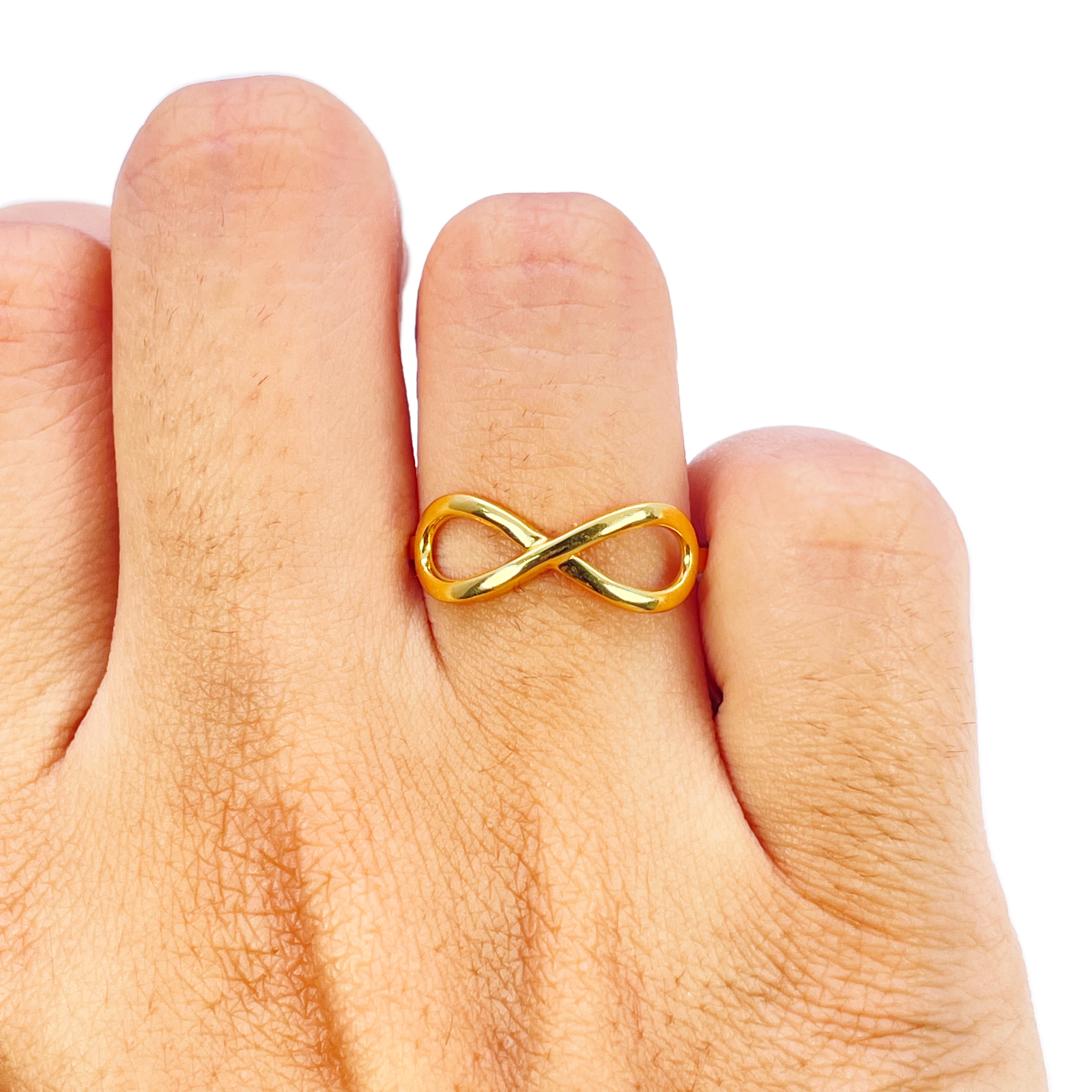 22ct Gold Infinity Ring High Polished 5.8 mm Width Size N 