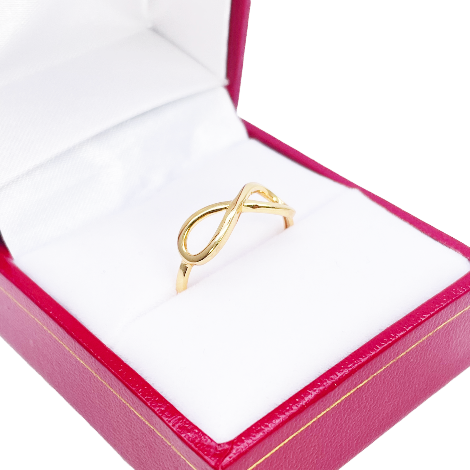 22ct Gold Infinity Ring High Polished 5.8 mm Width Size N 
