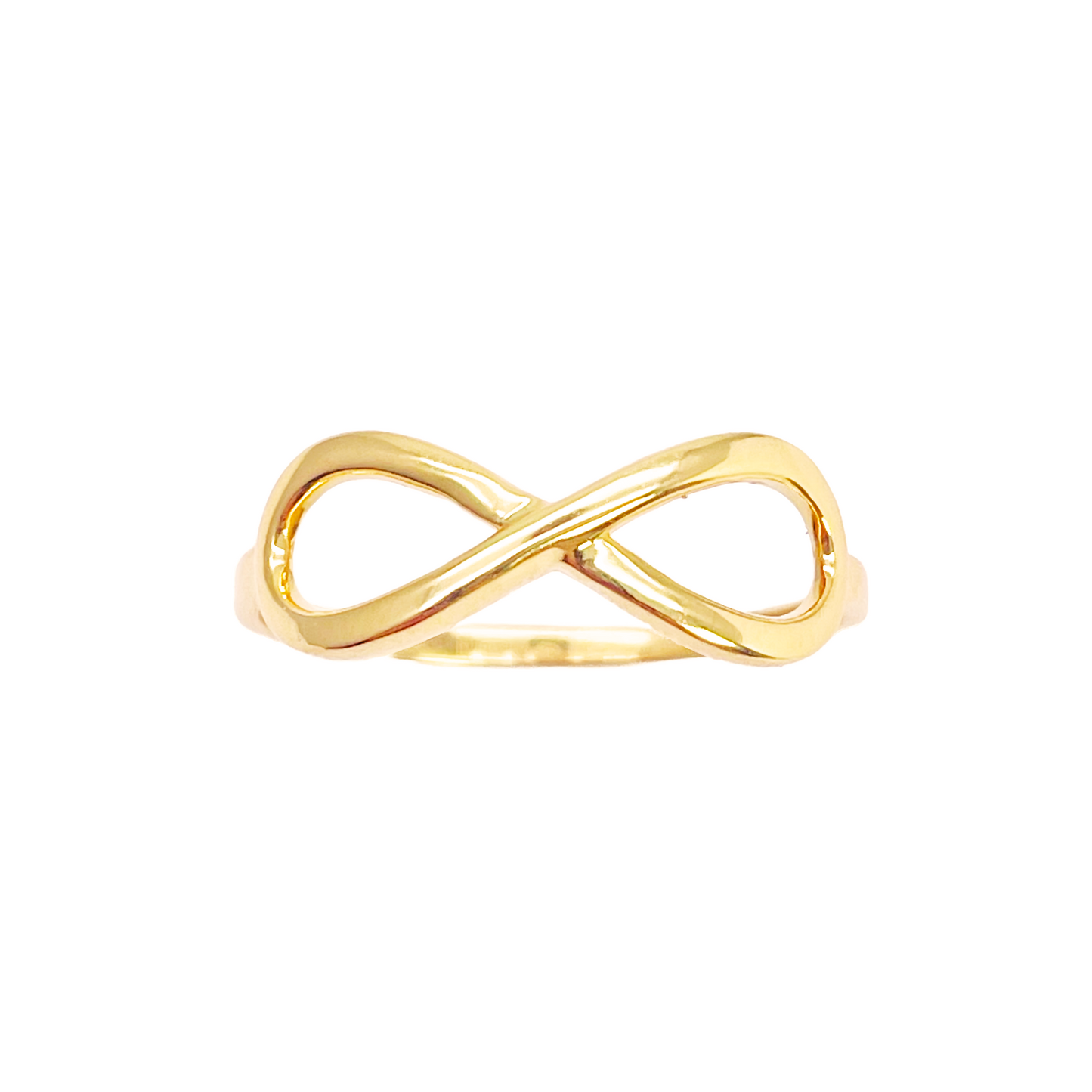 22ct Gold Infinity Ring High Polished 5.8 mm Width Size N 