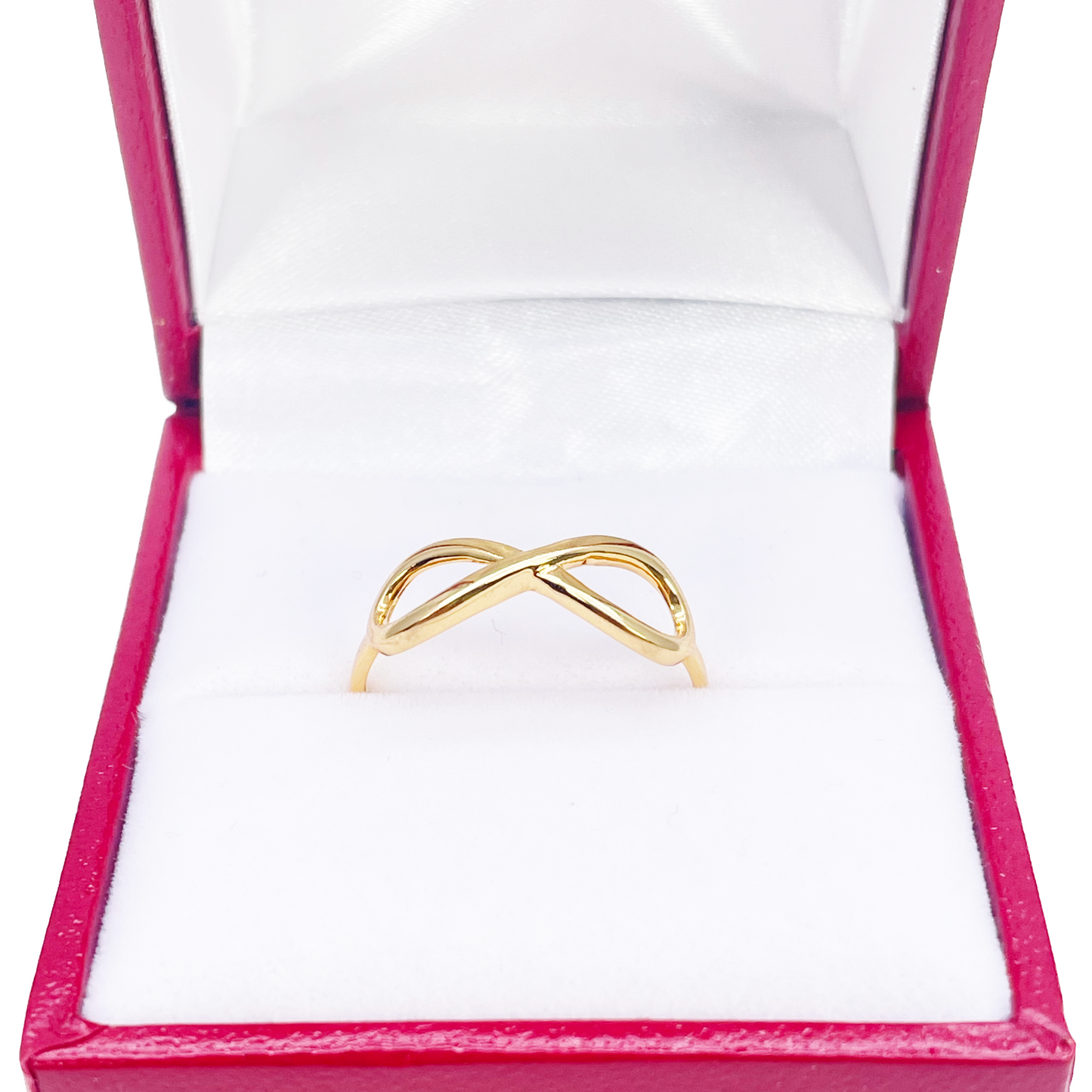 22ct Gold Infinity Ring High Polished 5.8 mm Width Size N 