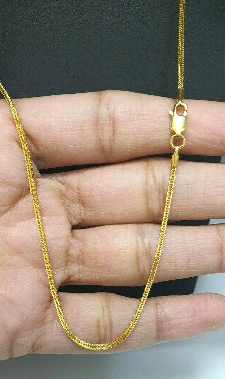 22ct Yellow Gold Men's/Ladies Fancy Chain Necklace 20'' inch