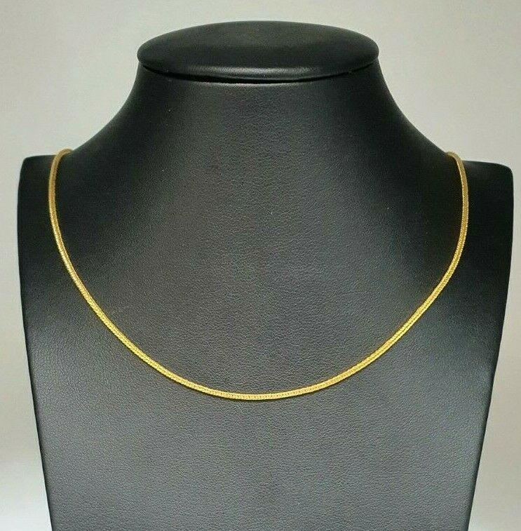 22ct Yellow Gold Men's/Ladies Fancy Chain Necklace 20'' inch