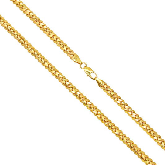 22ct Yellow Gold Curb Chain Necklace 20''inches 4.9mm Width