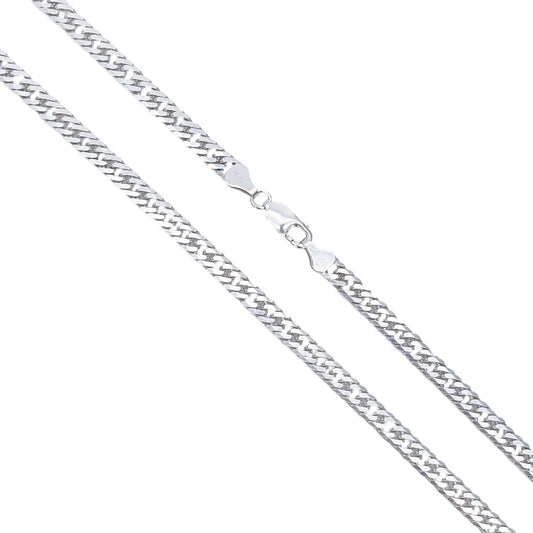 925 Sterling SIlver Curb Chain Necklace 24''inches 5.5mm Width 