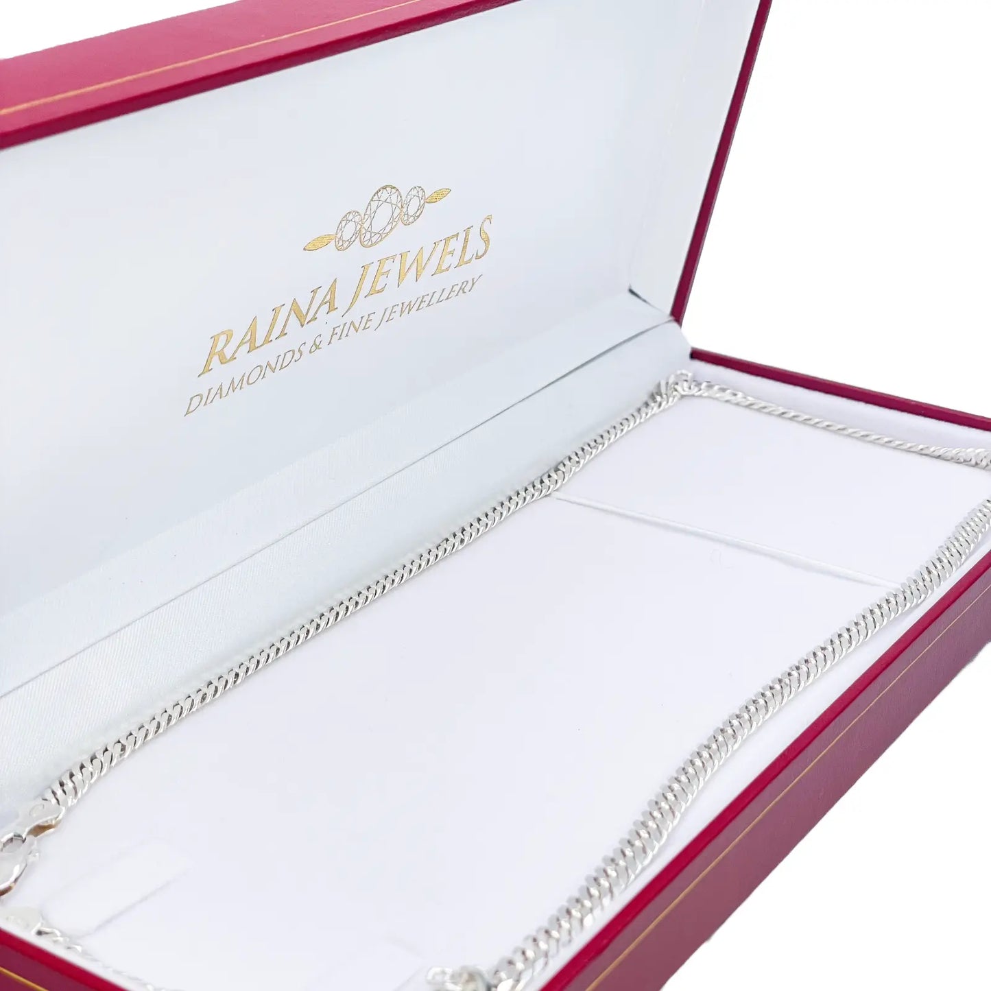 925 Sterling SIlver Curb Chain Necklace 24''inches 5.5mm Width 