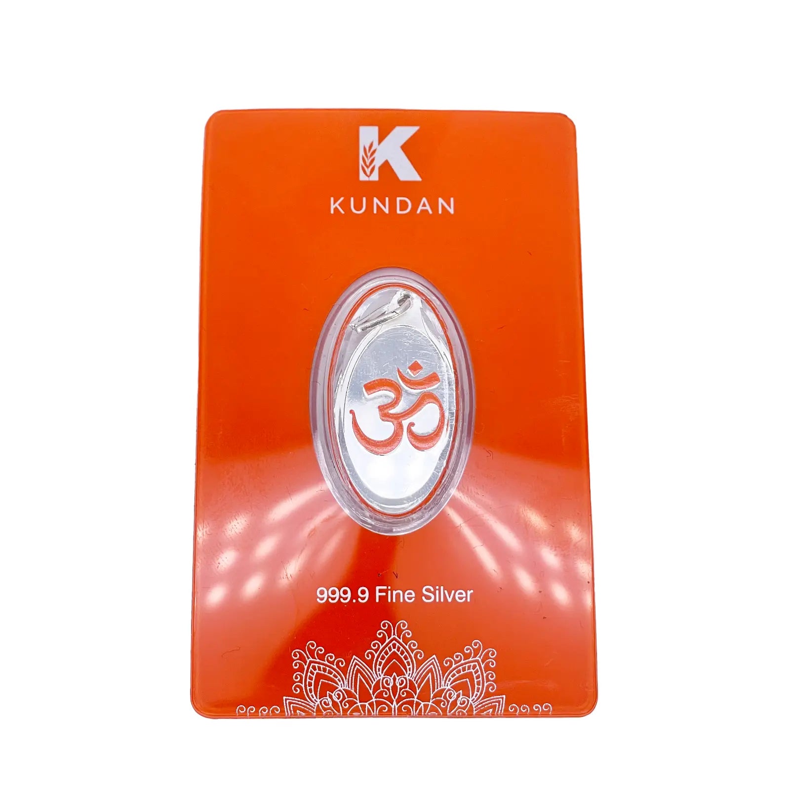 999.9 Fine Pure Silver 5 Grams Coloured Om Pendant Sealed Pack 