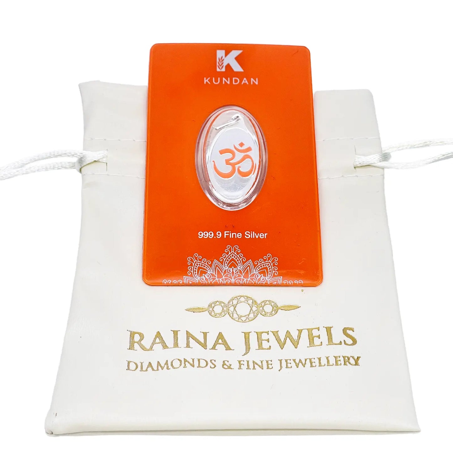 999.9 Fine Pure Silver 5 Grams Coloured Om Pendant Sealed Pack 