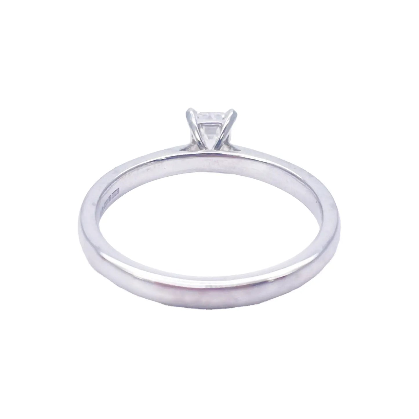 Emerald Cut Natural Diamond Solitaire Engagement Ring 0.50ct GIA Certified  Diamond Ring