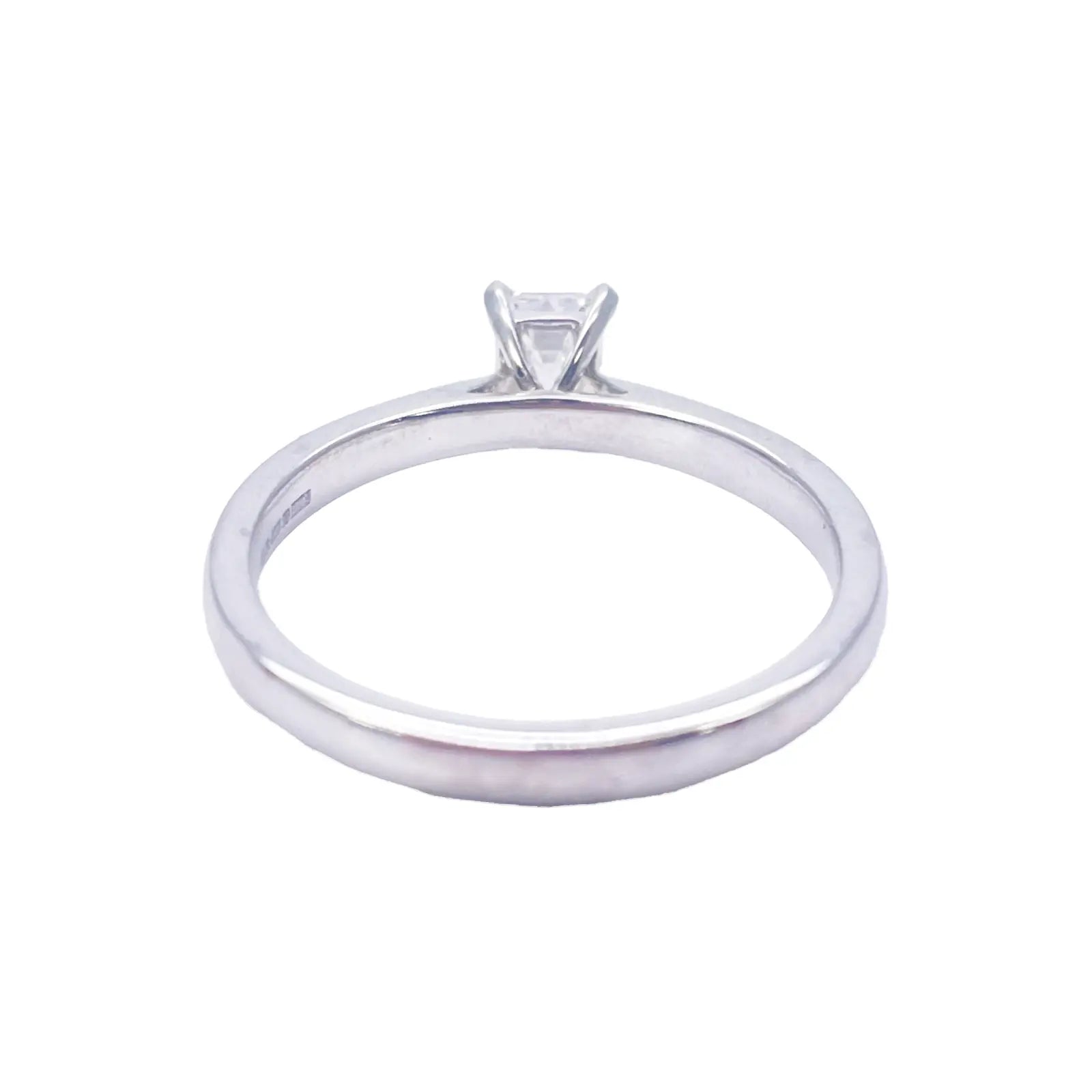 Emerald Cut Natural Diamond Solitaire Engagement Ring 0.50ct GIA Certified  Diamond Ring