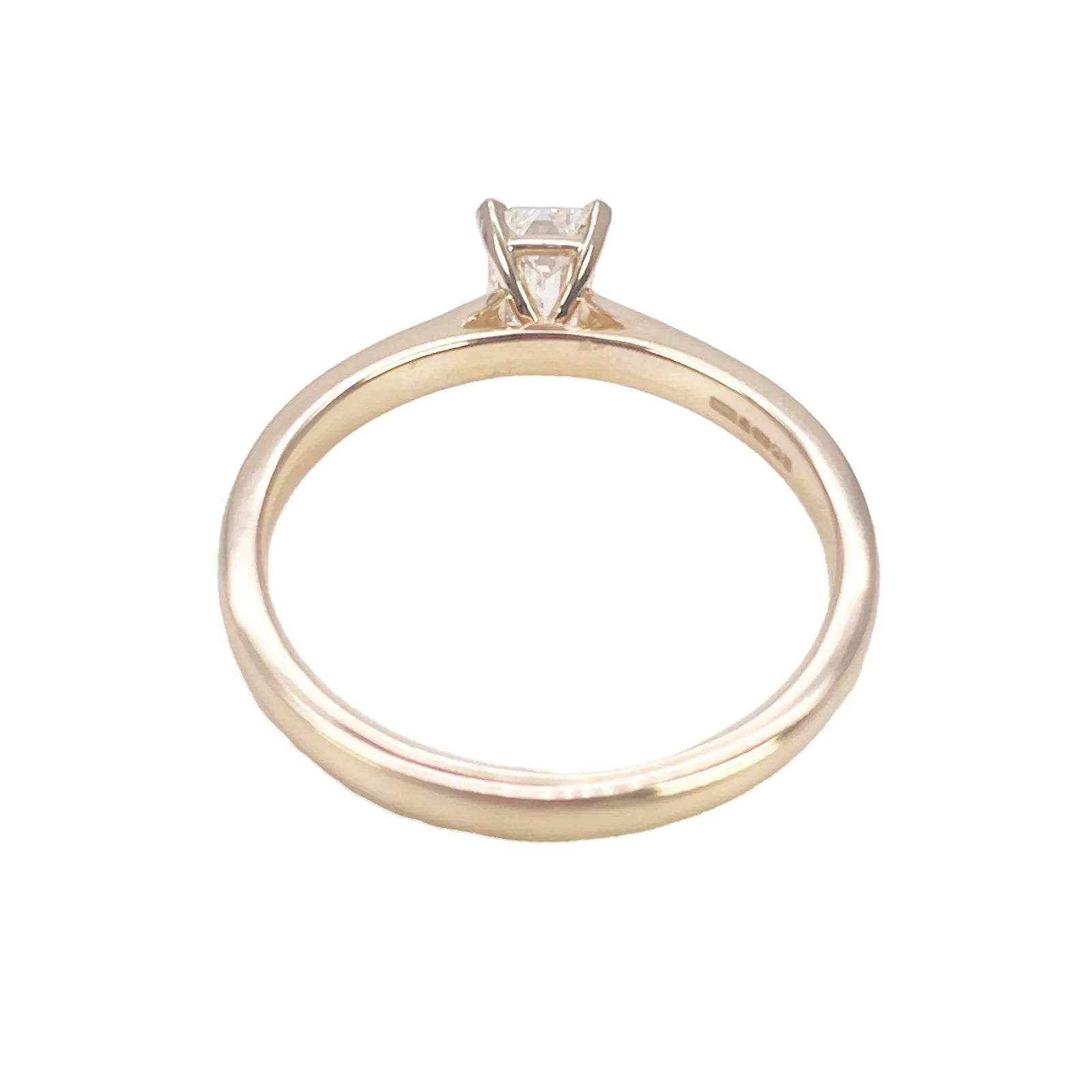 Emerald Cut Natural Diamond Solitaire Engagement Ring 0.50ct GIA Certified  Diamond Ring