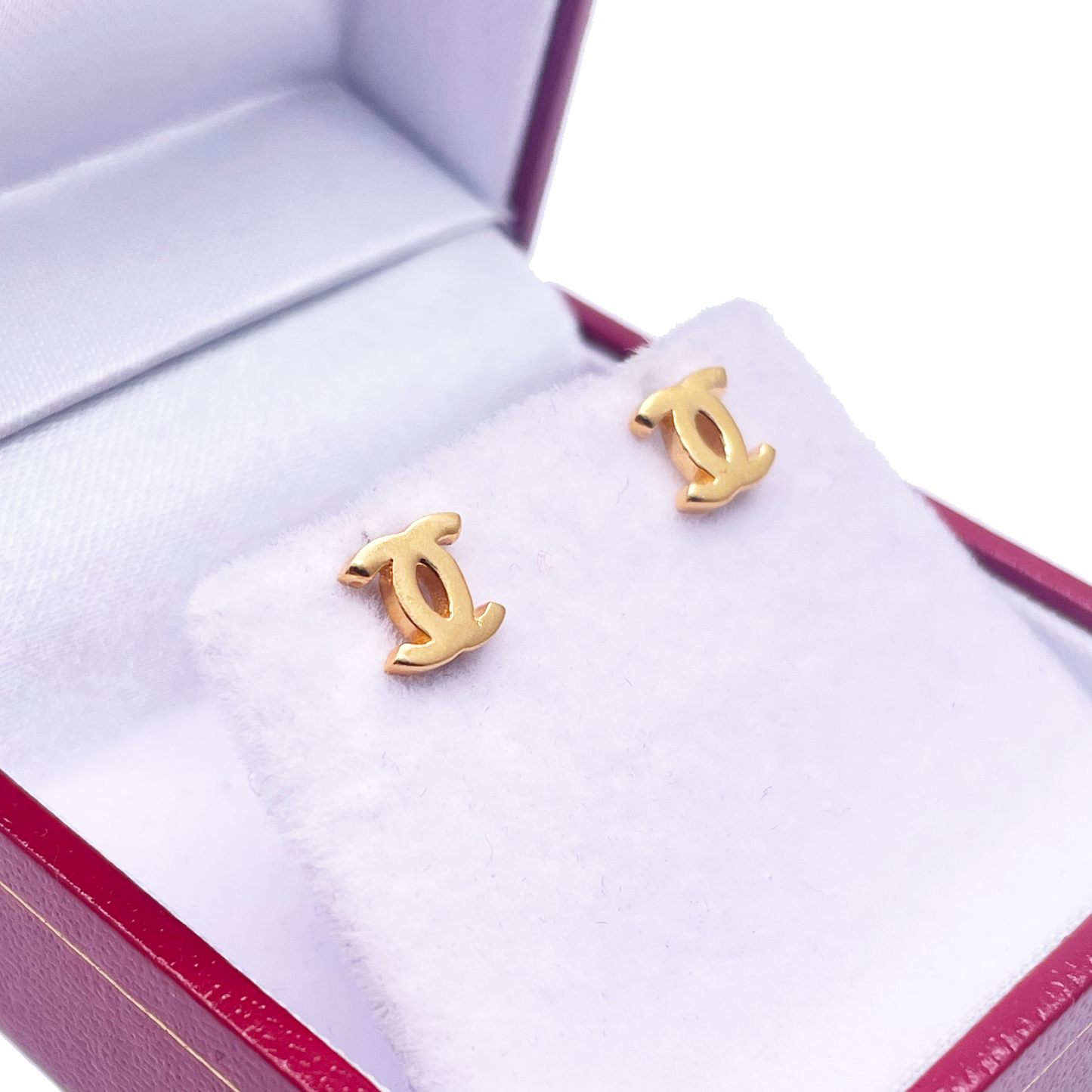 22ct Yellow Gold C Intwined Classy Studs Earrings