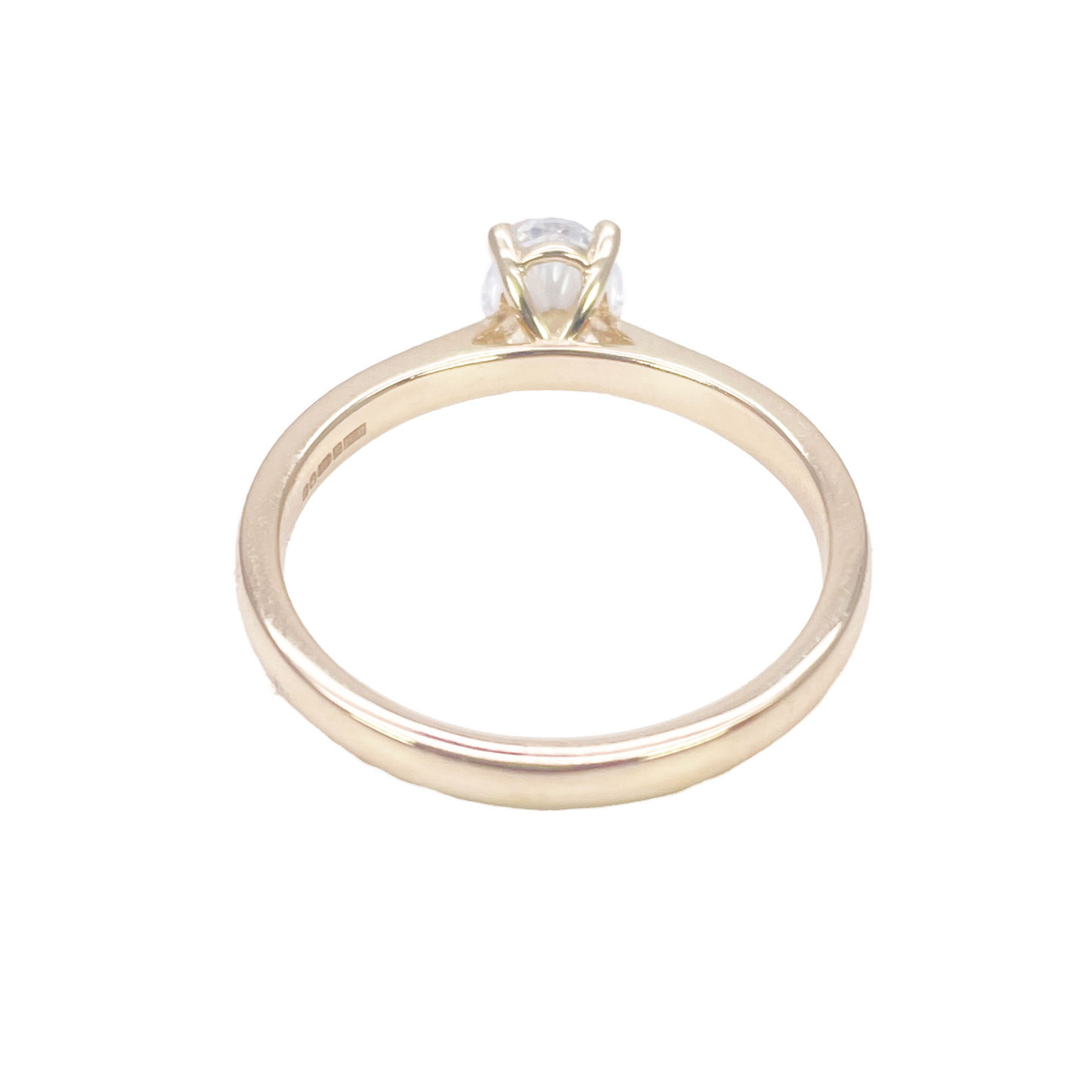 Oval Cut Natural Diamond Solitaire Engagement Ring 0.70ct GIA Certified  Diamond Yellow Gold Ring